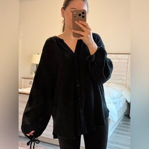 Aerie Black Women's long sleeve Top size xs